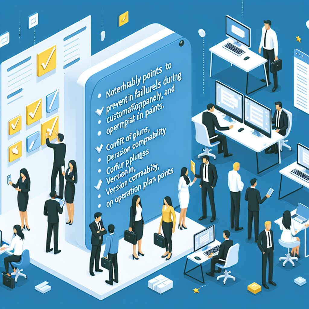 カスタマイズ時の失敗を防ぐ注意点｜プラグイン競合・バージョン対応・運用設計のポイント